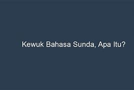 Beli Bahasa Sunda Nya Apa